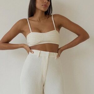 Bahgoose emi top on size s/m BNWT cream crop